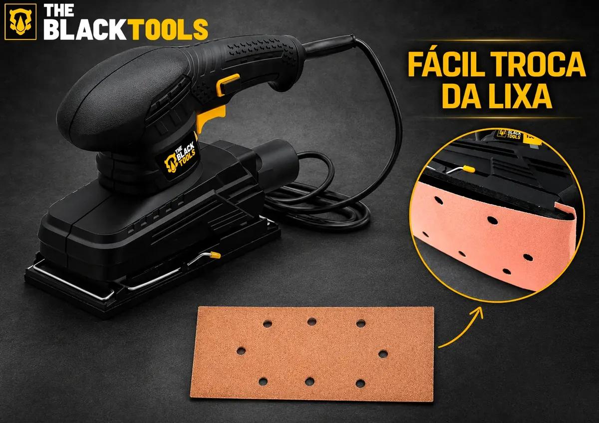 Lixadeira Orbital De Lixa Btl150 10000 Rpm 150w Preta Cor Preto Frequência 60hz 220v The Black Tools