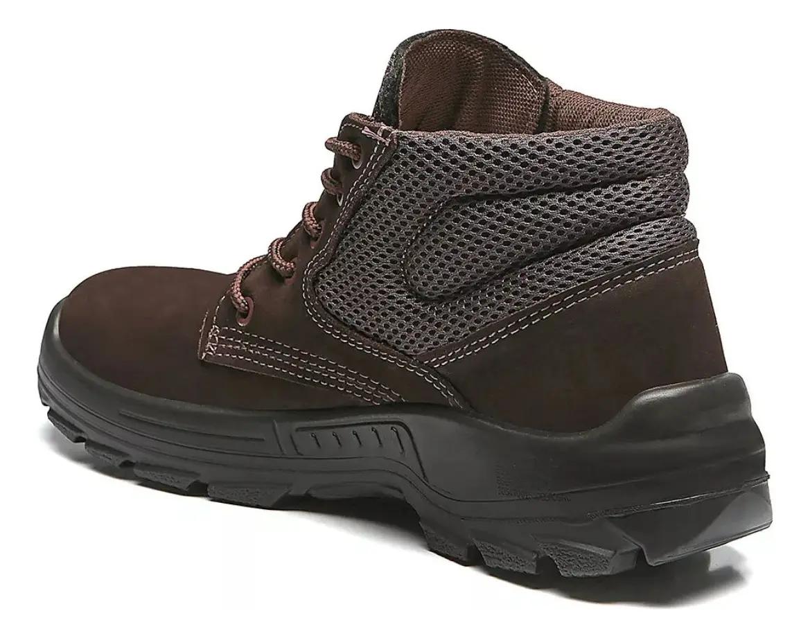Bota Botina Segurança Bracol Sapato Coturno Nobuck Com Ca