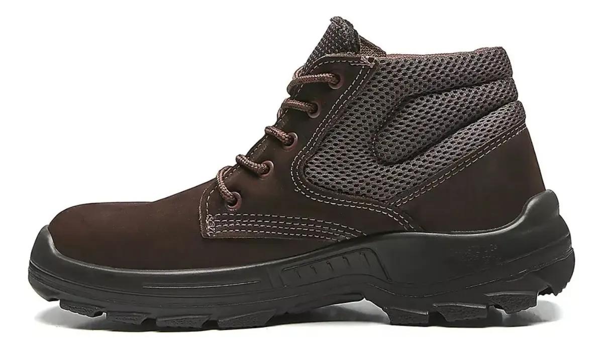 Bota Botina Segurança Bracol Sapato Coturno Nobuck Com Ca