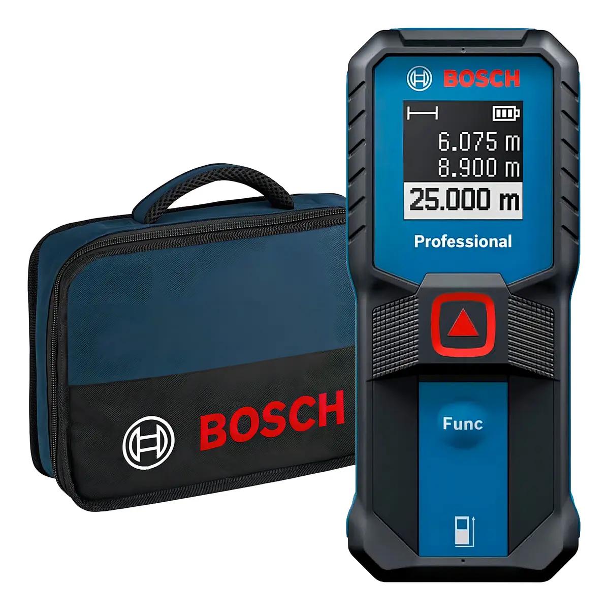 Trena A Laser Profissional Digital Medidor De Distancia Trena Laser Com Bolsa Alcance De 25m Glm 2523 Bosch