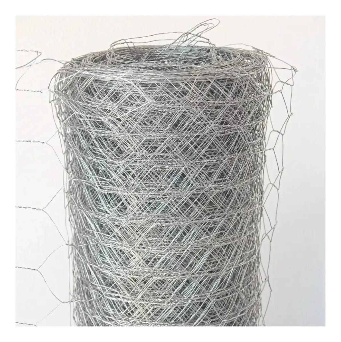 Tela Galinheiro Malha 2 Fio 23 50m X 1,50m Galvanizada horta