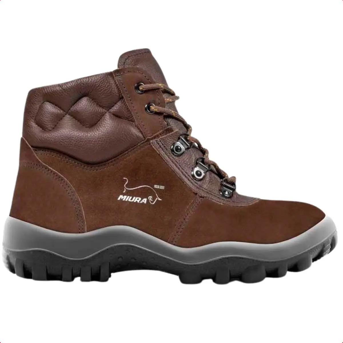Bota Botina Coturno Miura Trabalho Segurança Bico Pvc Epi Ca