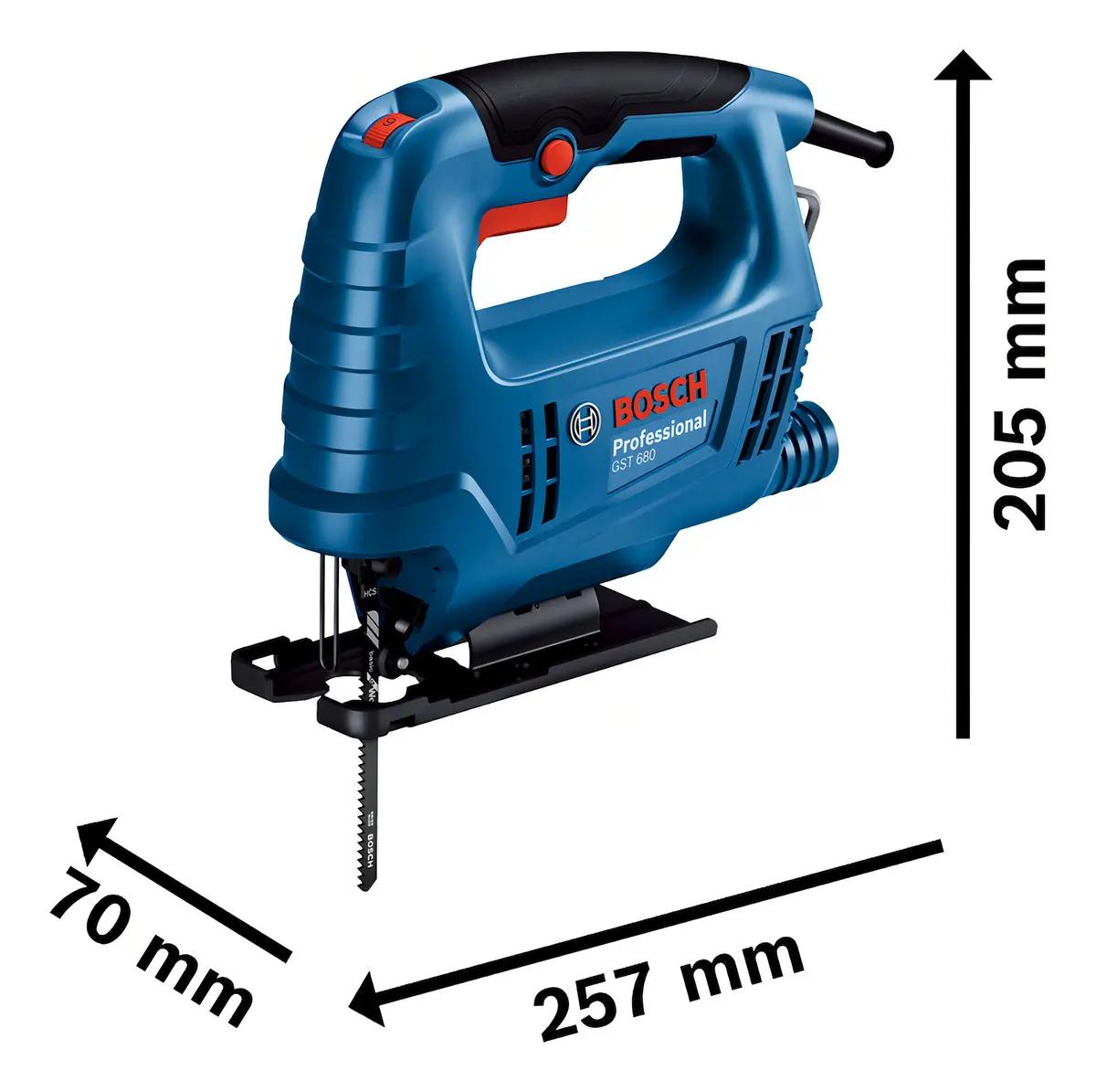 Serra Tico Tico Profissional Gst 680 500w Bosch Com Lâmina Protetora