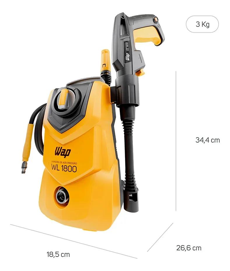 Lavadora de Alta Pressão Compacta WAP WL 1800 1400W 1500PSI 360L/h 220V