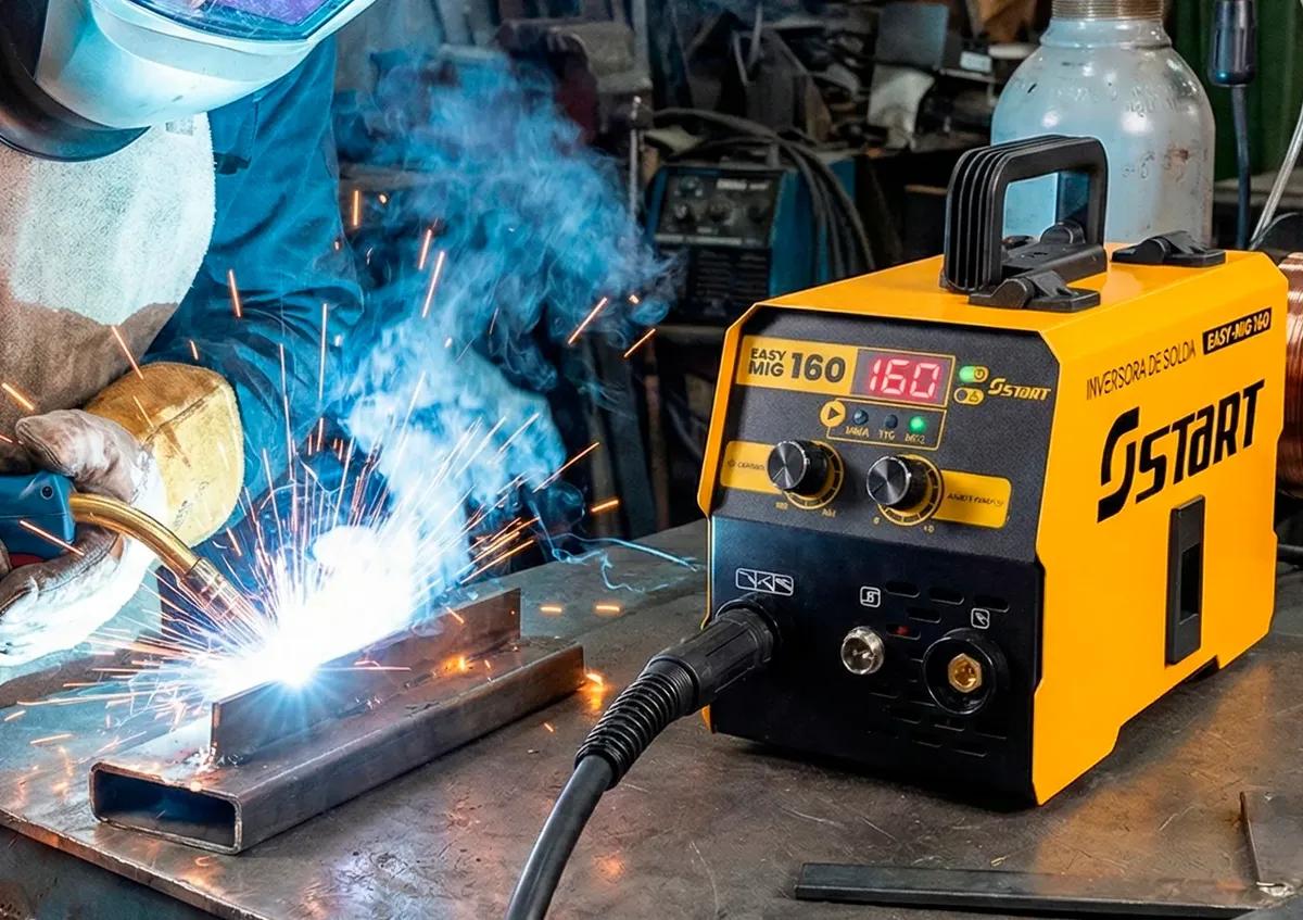 Maquina Inversora Solda Mig 160a 3 Em 1 Tig Lift Acessórios