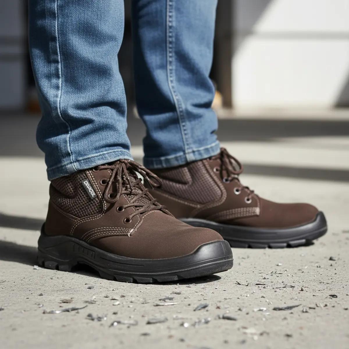 Bota Botina Segurança Bracol Sapato Coturno Nobuck Com Ca