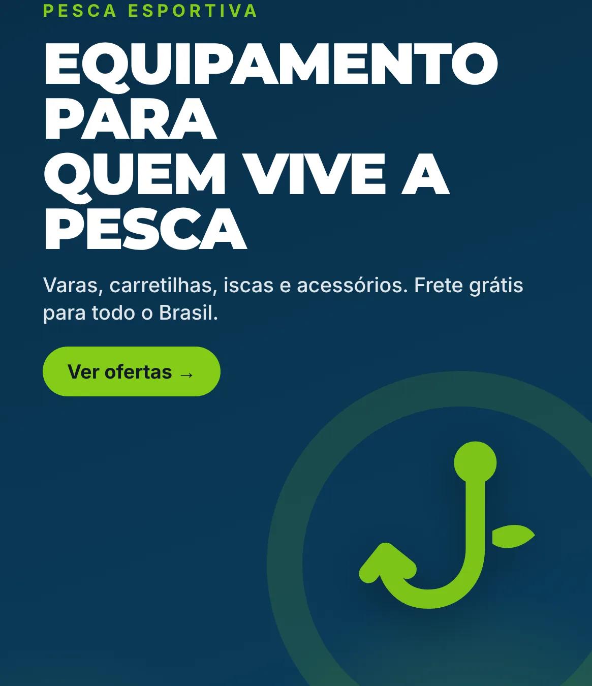 Mestres da Pesca: equipamento para quem vive a pesca. Varas, carretilhas, iscas e acessórios com frete grátis.