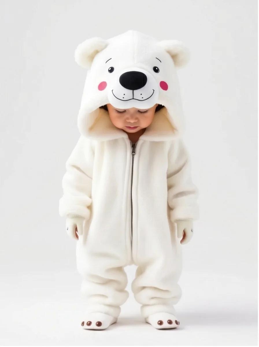 Kigurumi Urso Polar Infantil