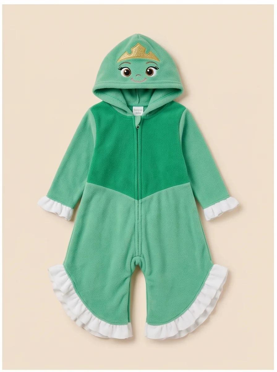 Kigurumi Princesinha Verde Infantil