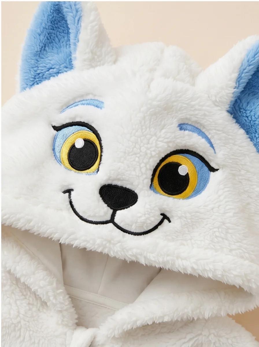 Kigurumi Raposa Branca Infantil