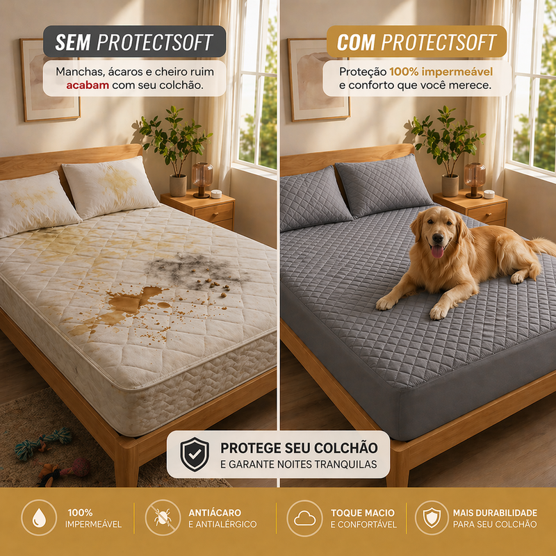 ProtectSoft Capa Impermeável Premium com 2 Fronhas