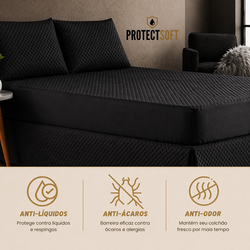 ProtectSoft Capa Impermeável Premium com 2 Fronhas
