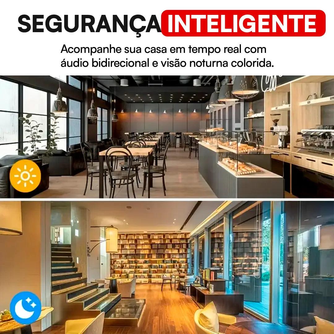 Câmeras 360° de Segurança 4K - Máxima Segurança e Praticidade