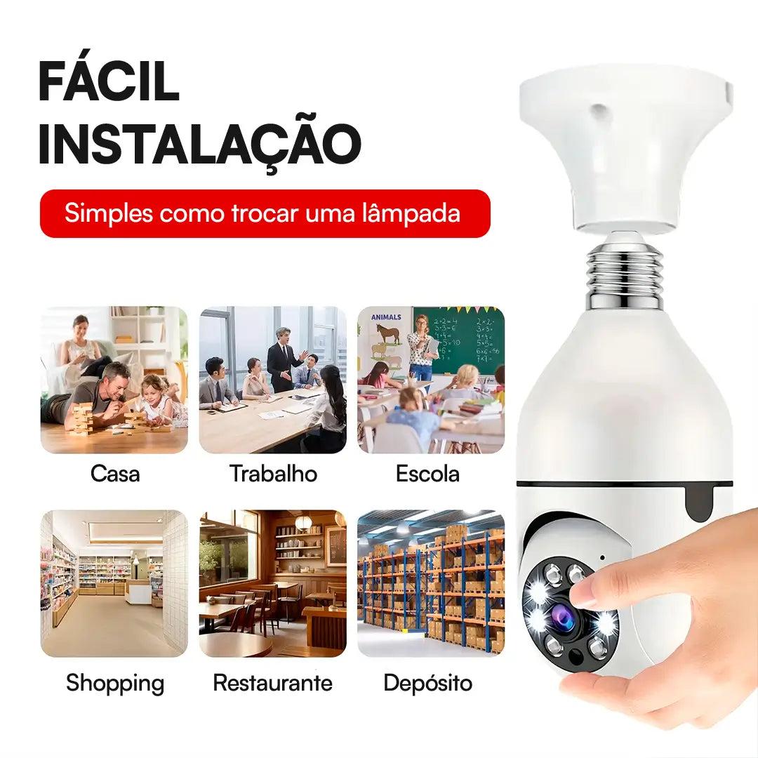 Câmeras 360° de Segurança 4K - Máxima Segurança e Praticidade
