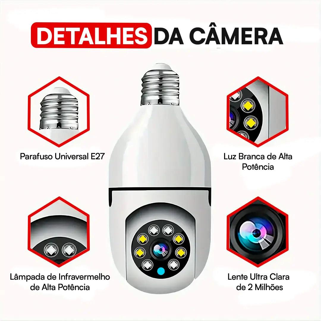 Câmeras 360° de Segurança 4K - Máxima Segurança e Praticidade