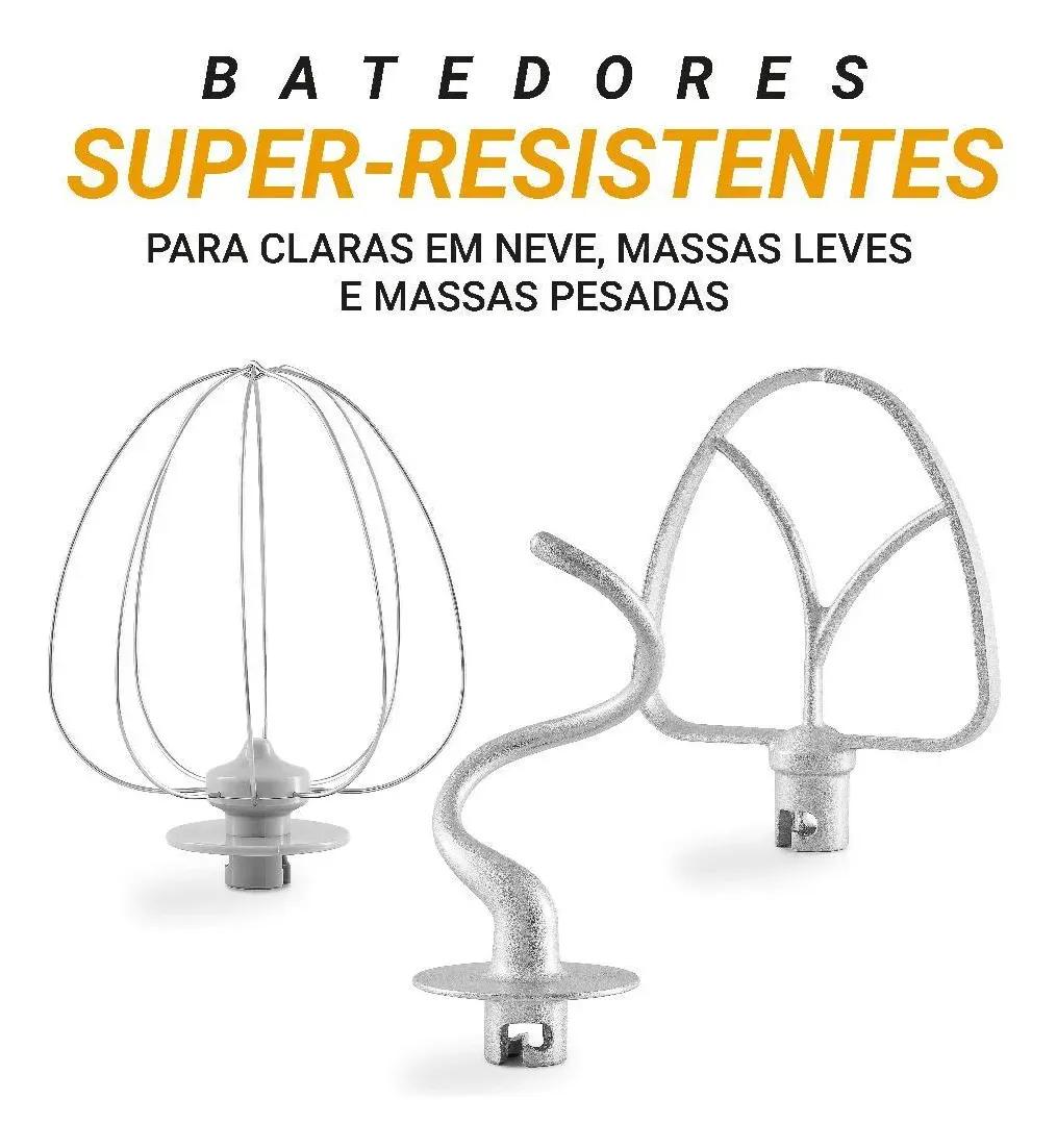 Batedeira Planetária Philco 900W 5L Preta 12 Velocidades Turbo PBP90A