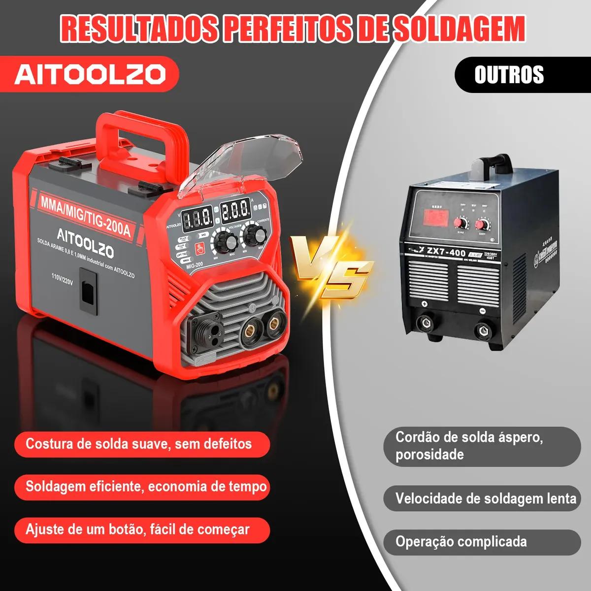 Máquina Solda Sem Gás/gás 5 Em 1 C/tampa Para Led Aitoolzo