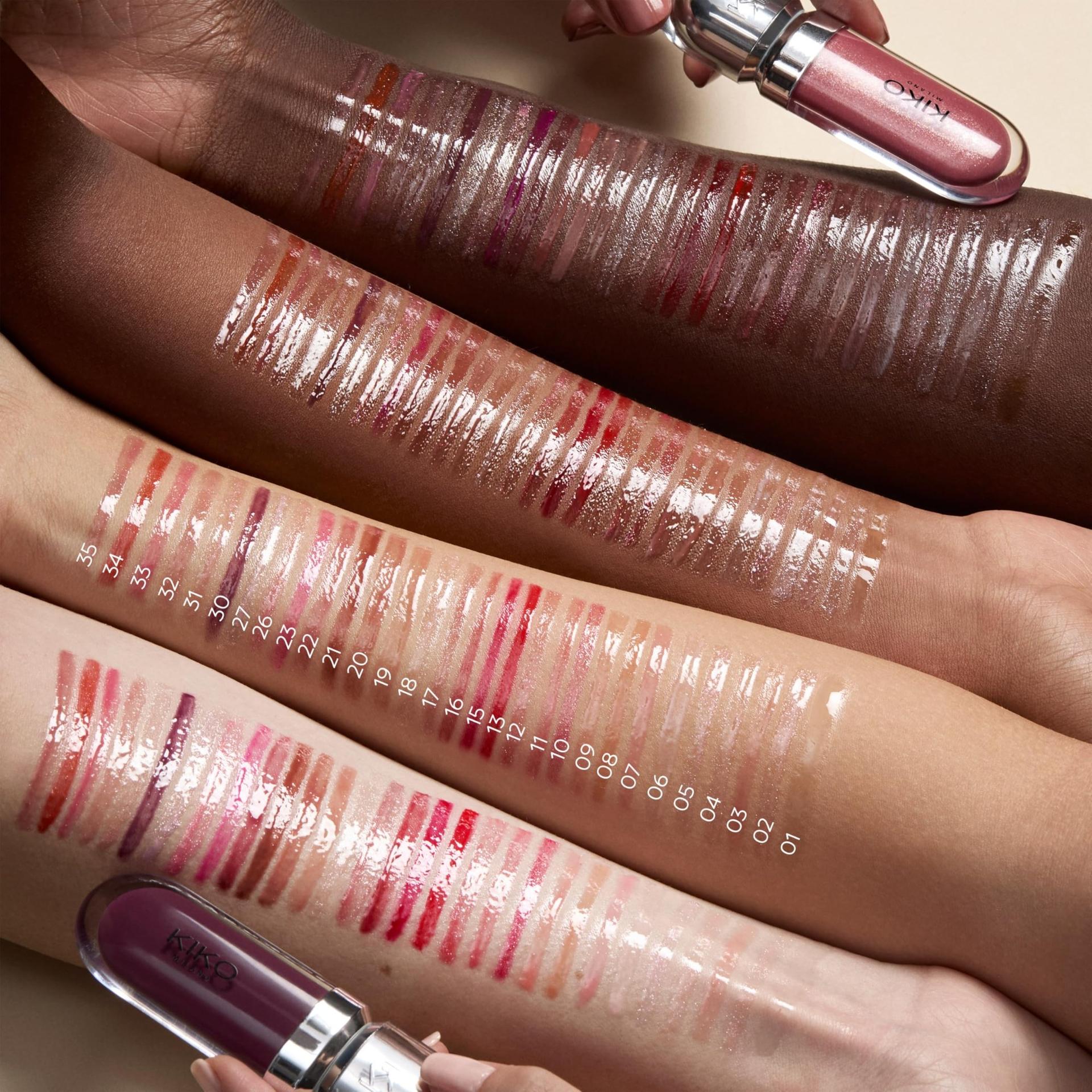 KIKO MILANO, 3D Hydra Lipgloss, Gloss Hidratante Para Os Lábios, Com Efeito 3D, Fórmula Com Extrato de Bidens