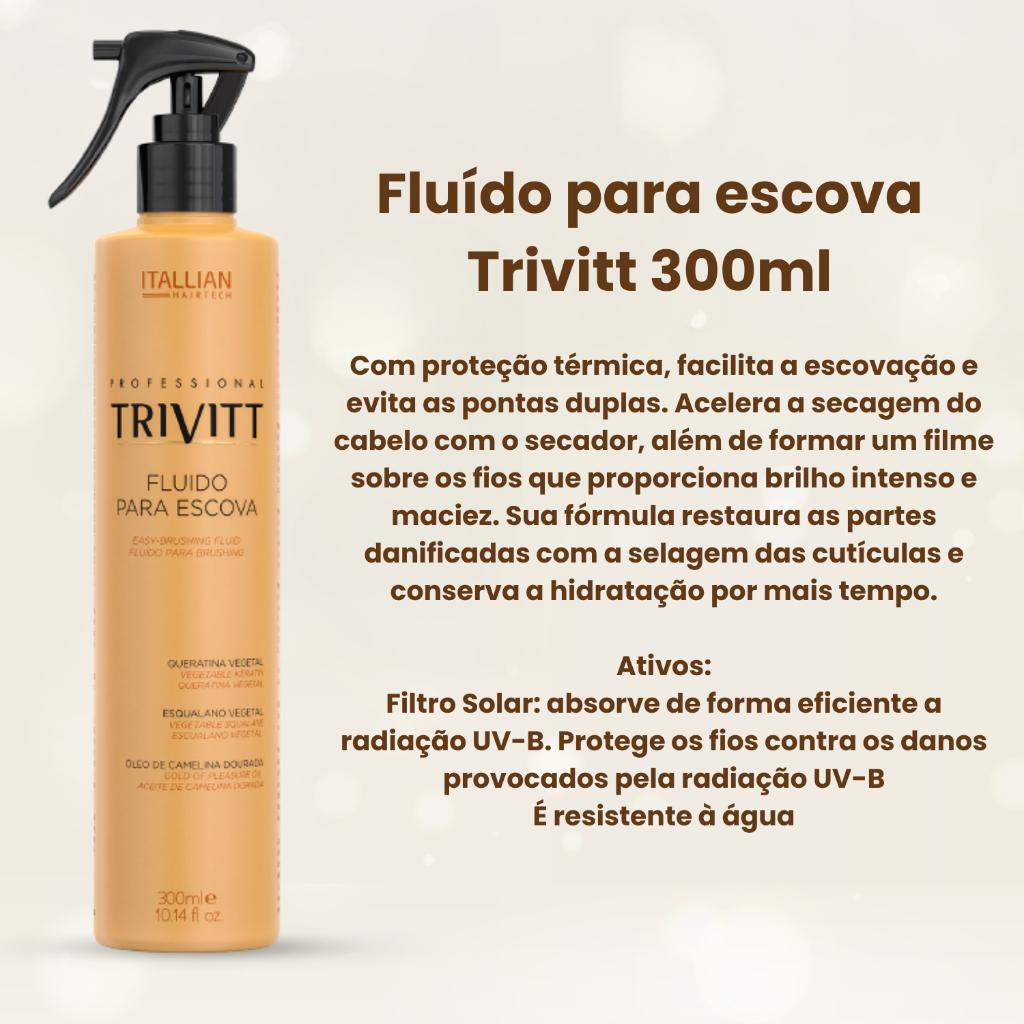 Combo 4 Produtos - Trivitt Itallian Color Mascara 1kg Shampoo Fluido e Reparador