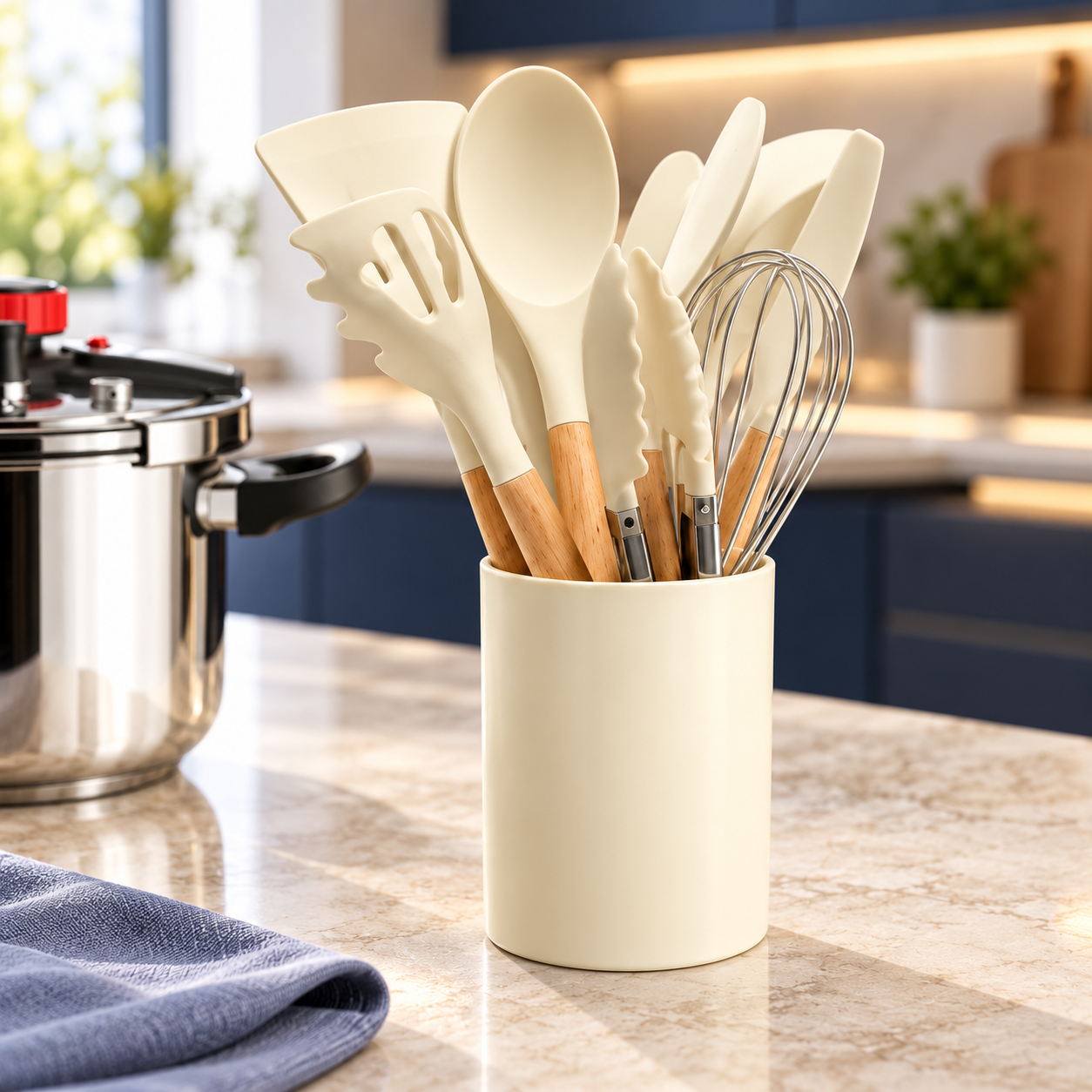 Panela de Pressão Anti-Explosão com Kit Utensílios