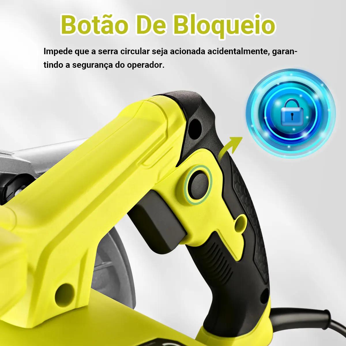 Serra Circular Elétrica 1400w Profissional 5500rpm Ângulo Ajustável 45° Com Lápis Disco 185mm E Guia Para Carpinteiro Marceneiro Desoon