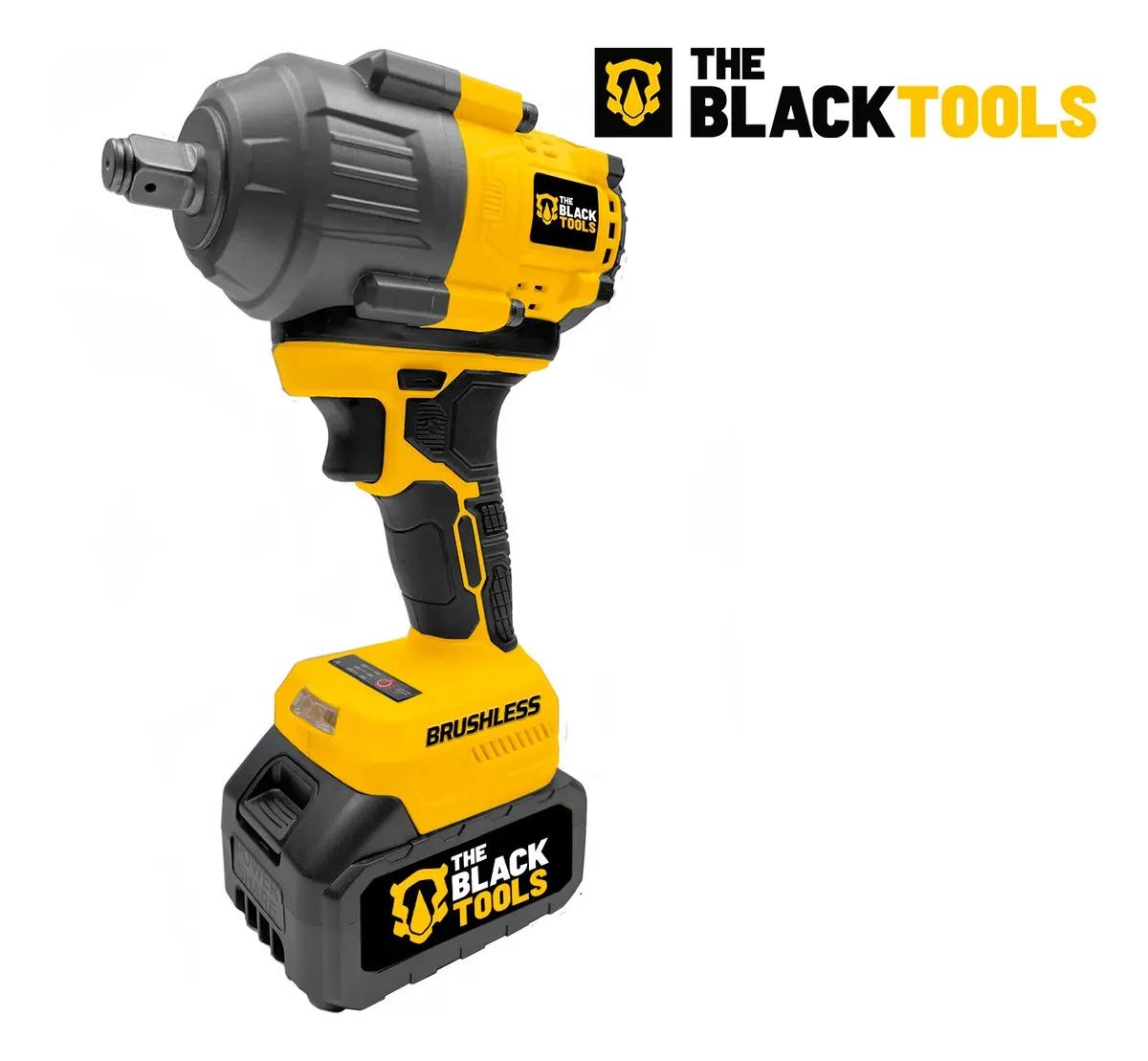 Parafusadeira Chave De Impacto A Bateria Lítio 21v Motor Brushless 800nm 80kgf.m Tb21ix The Black Tools