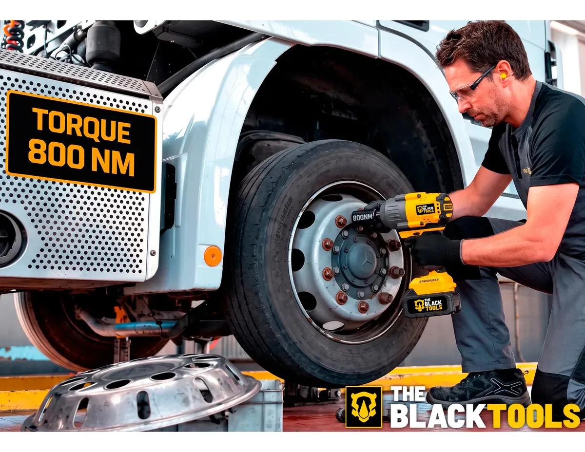 Parafusadeira Chave De Impacto A Bateria Lítio 21v Motor Brushless 800nm 80kgf.m Tb21ix The Black Tools