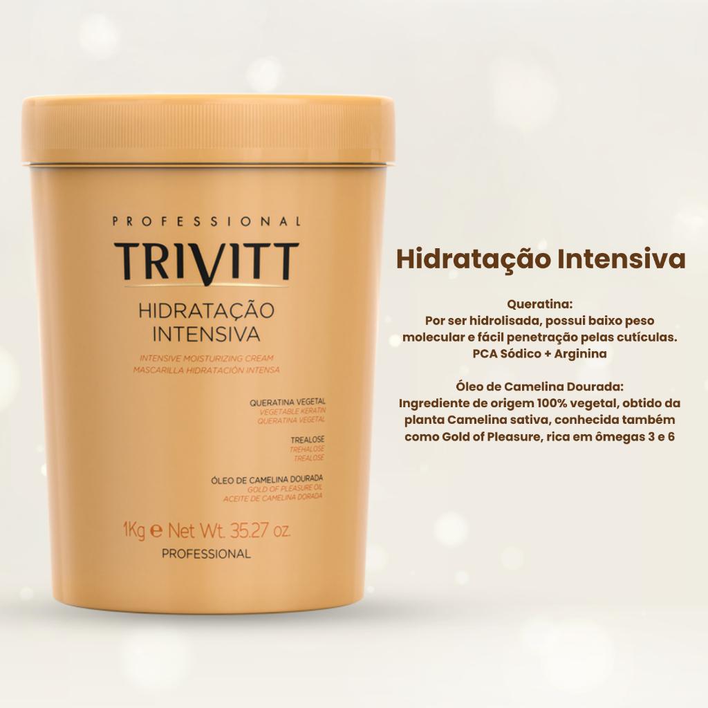Combo 4 Produtos - Trivitt Itallian Color Mascara 1kg Shampoo Fluido e Reparador