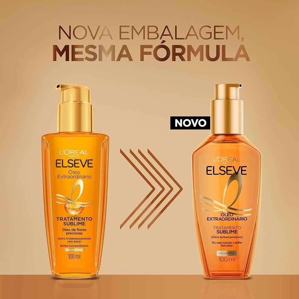 Kit 3 Óleo Capilar Elseve L'Oréal Paris Óleo Extraordinário 100ml - 3 unidades