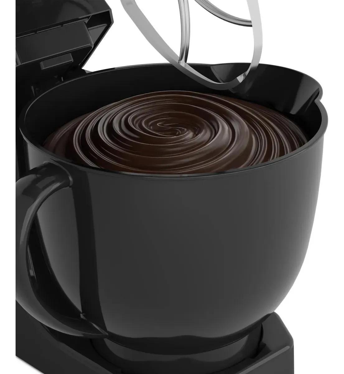 Batedeira Planetária Philco 900W 5L Preta 12 Velocidades Turbo PBP90A