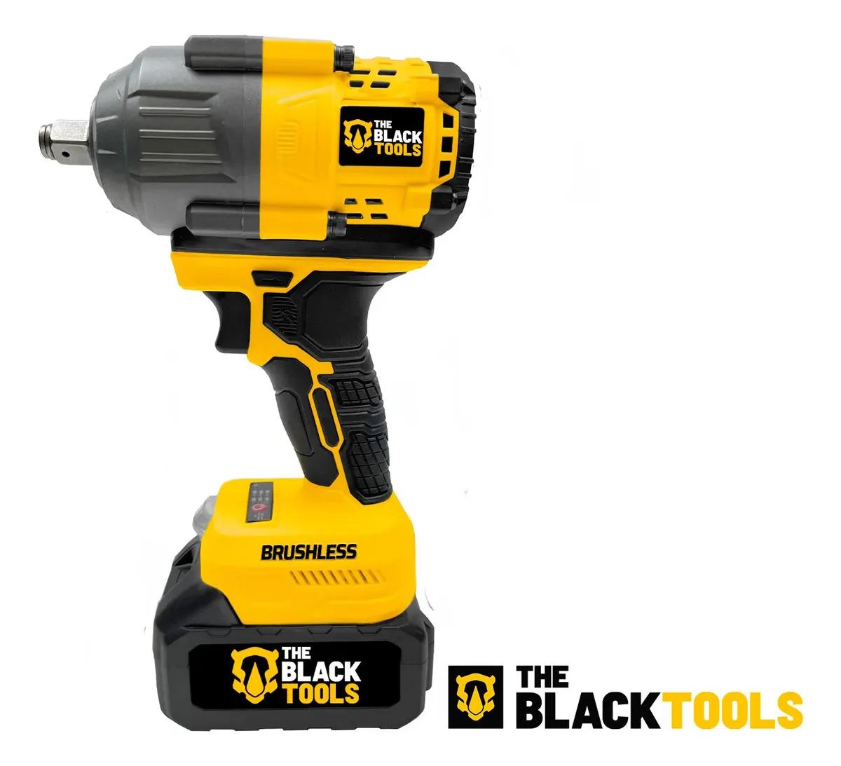 Parafusadeira Chave De Impacto A Bateria Lítio 21v Motor Brushless 800nm 80kgf.m Tb21ix The Black Tools