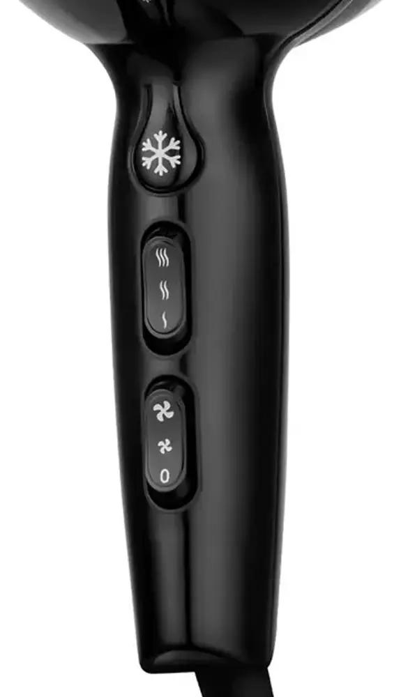 Secador De Cabelo Taiff Tourmaline 4 Temperaturas 2100w Cor Preto