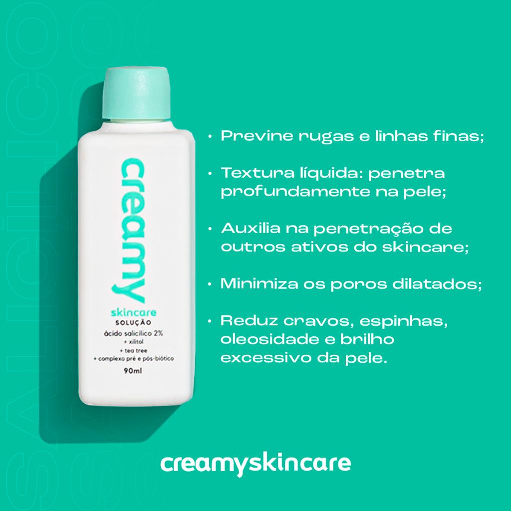 Kit Rotina Pele Oleosa - Gel de Limpeza, Tônico Antioleosidade Ácido Salicílico, Creme Hidratante Facial, Protetor FPS60