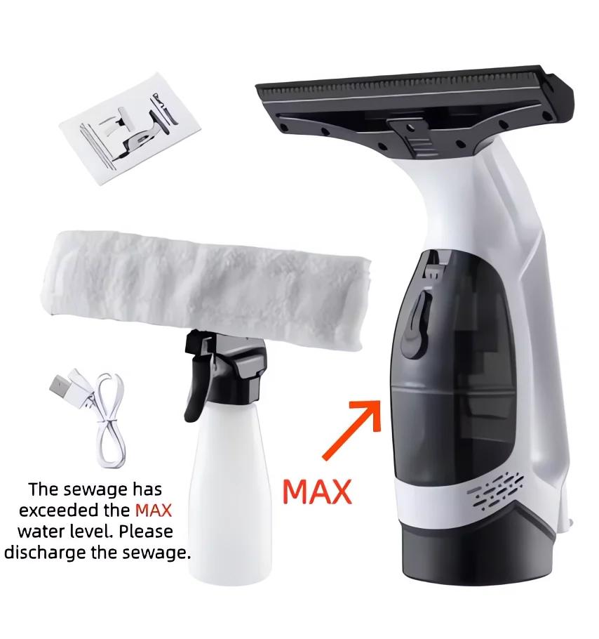 Máquina de limpeza de janelas elétrica multifuncional, sem fio, branca, recarregável, automática, portátil, ferramentas de limpeza de vidro - AliExpress 15