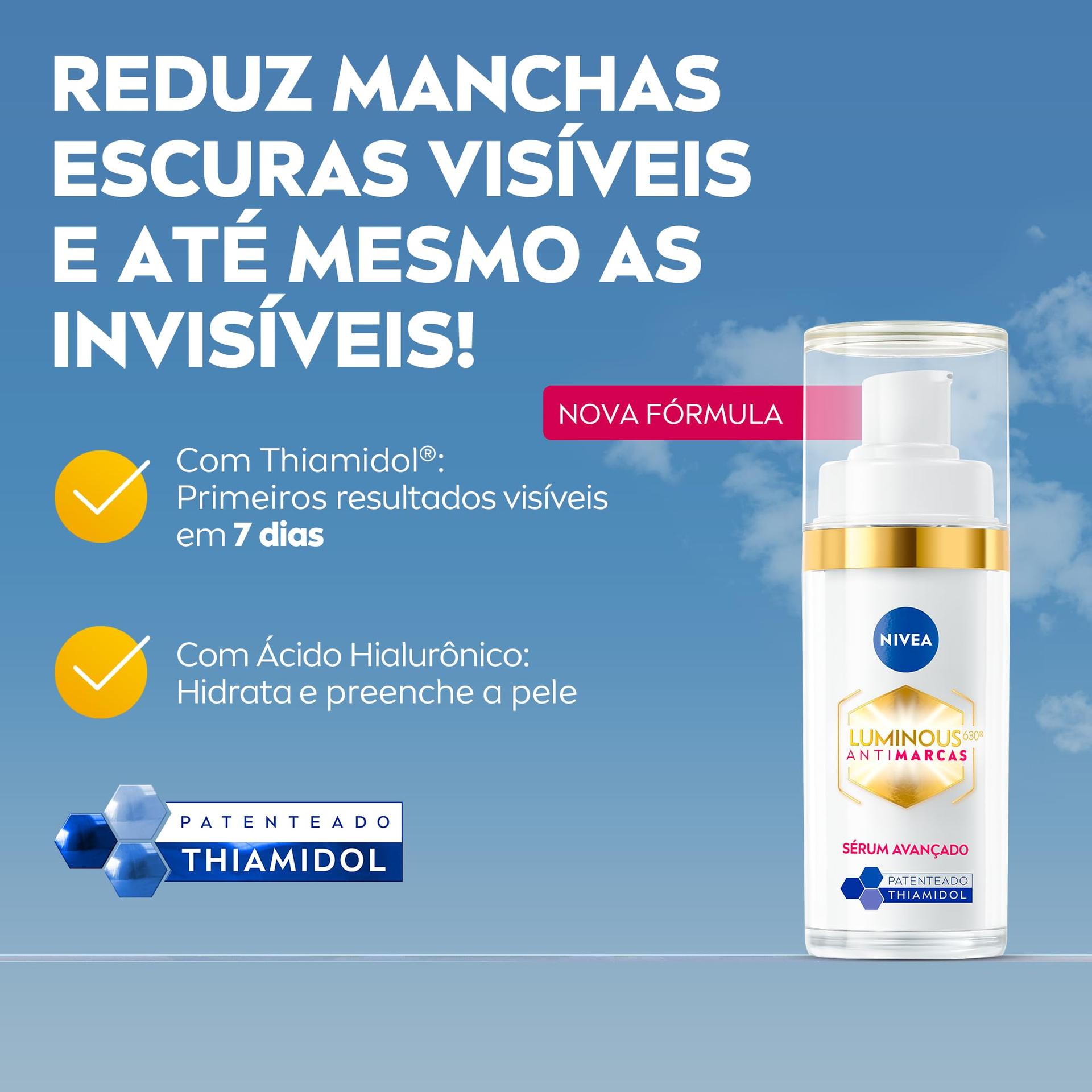 Sérum Facial Nivea Luminous 630, Antimarcas Escurecidas, 30ml