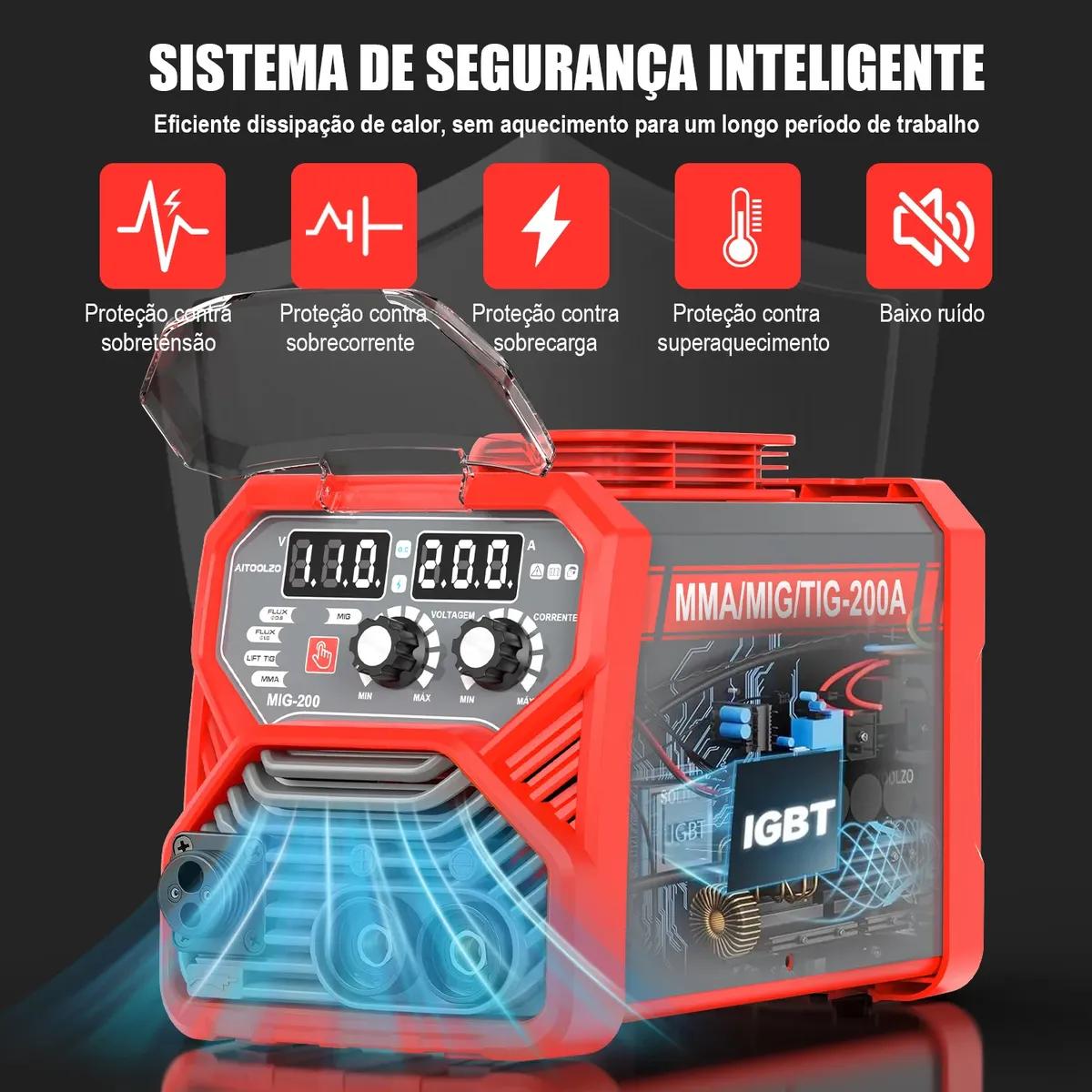 Máquina Solda Sem Gás/gás 5 Em 1 C/tampa Para Led Aitoolzo