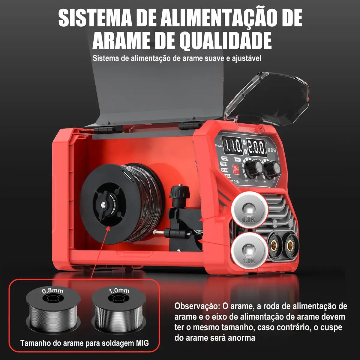 Máquina Solda Sem Gás/gás 5 Em 1 C/tampa Para Led Aitoolzo