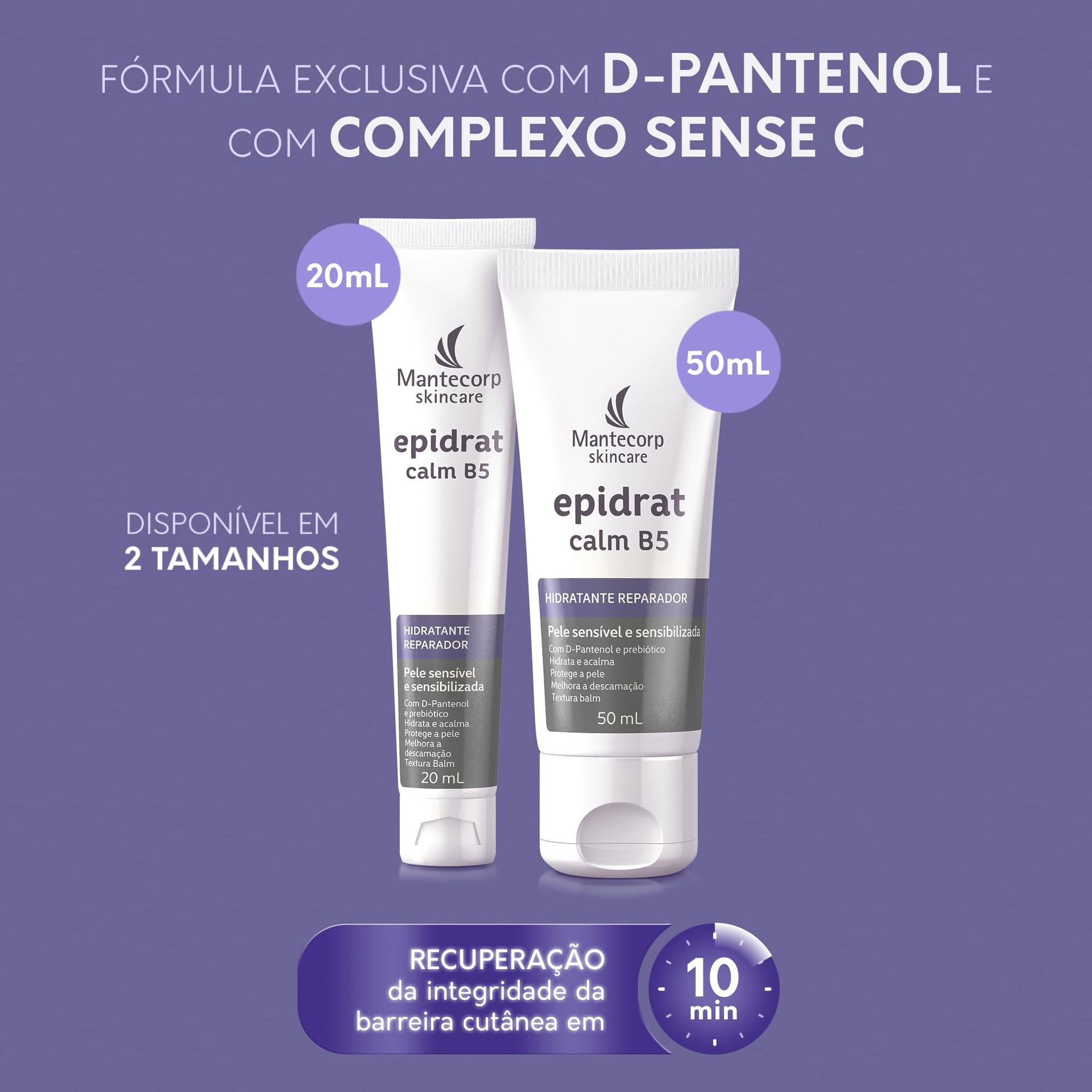 MANTECORP - Hidratante Epidrat Calm B5 - Hidrata e Acalma a Pele, Conforto Imediato, D-Pantenol