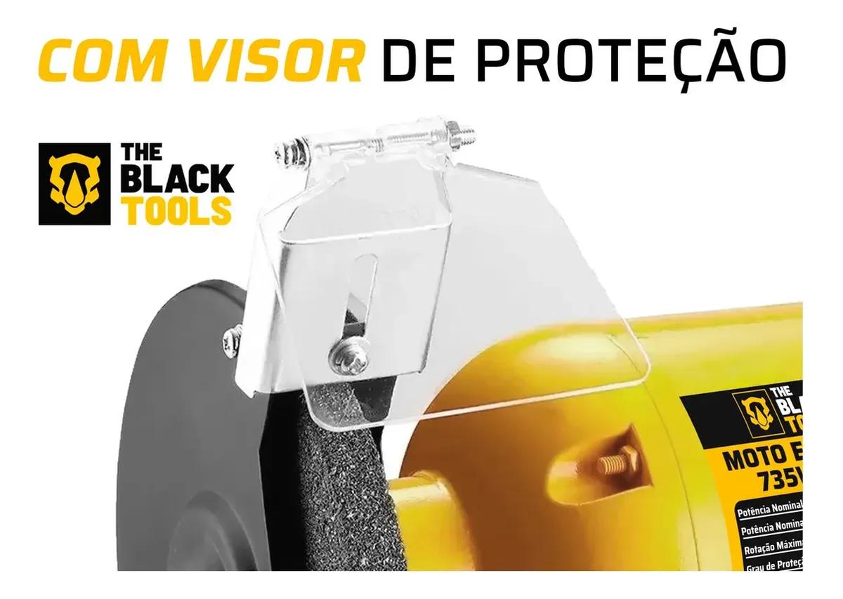 Moto Esmeril Bancada Profissional Bivolt 735w 1cv 6 Polegada