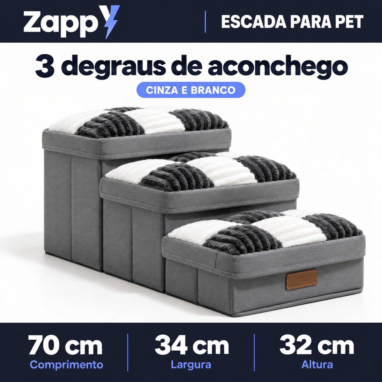 Escada Para Pet Artesanal com Espaço Interno