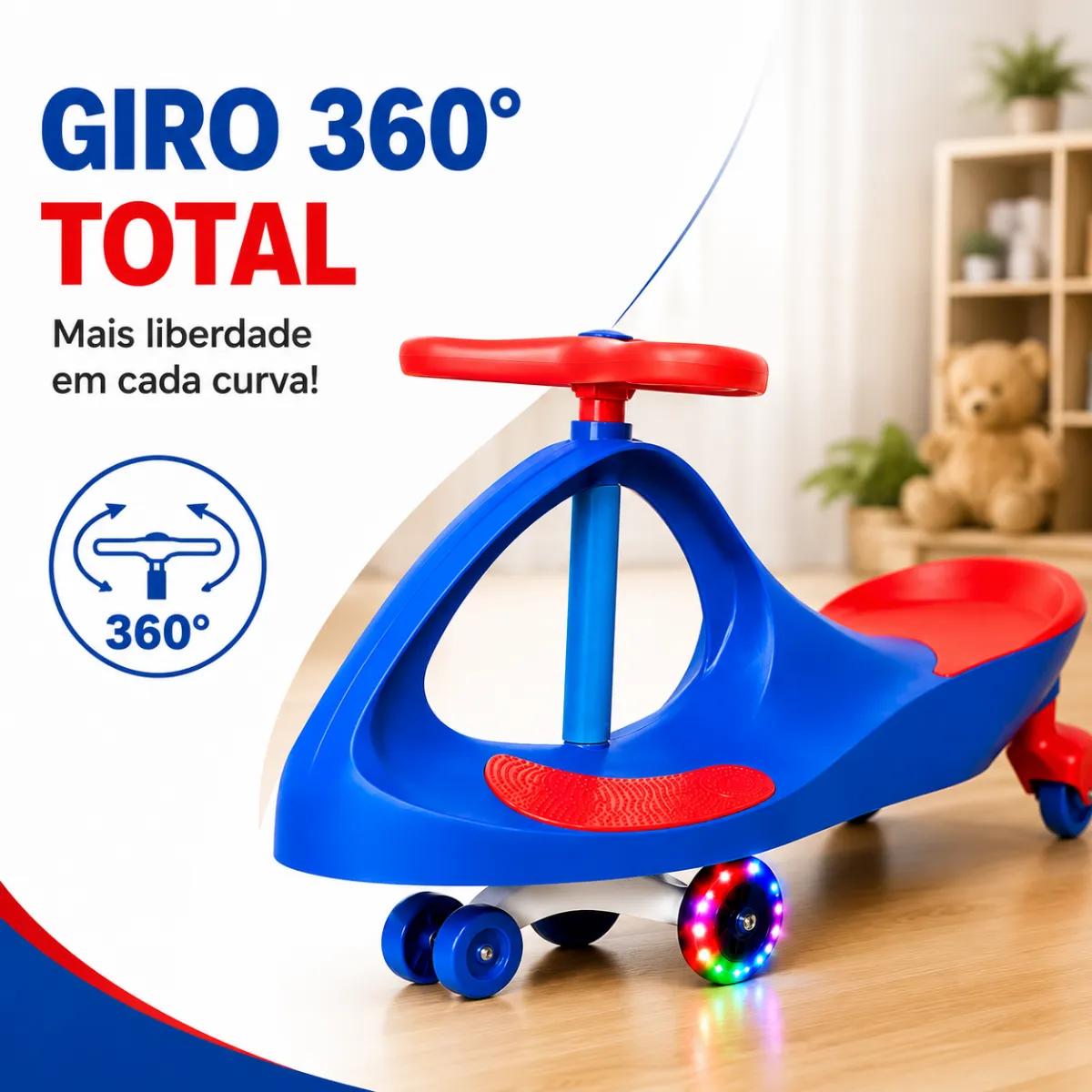 Carrinho De Rolima Com Rodas Giratórias 360 Infantil Unitoys