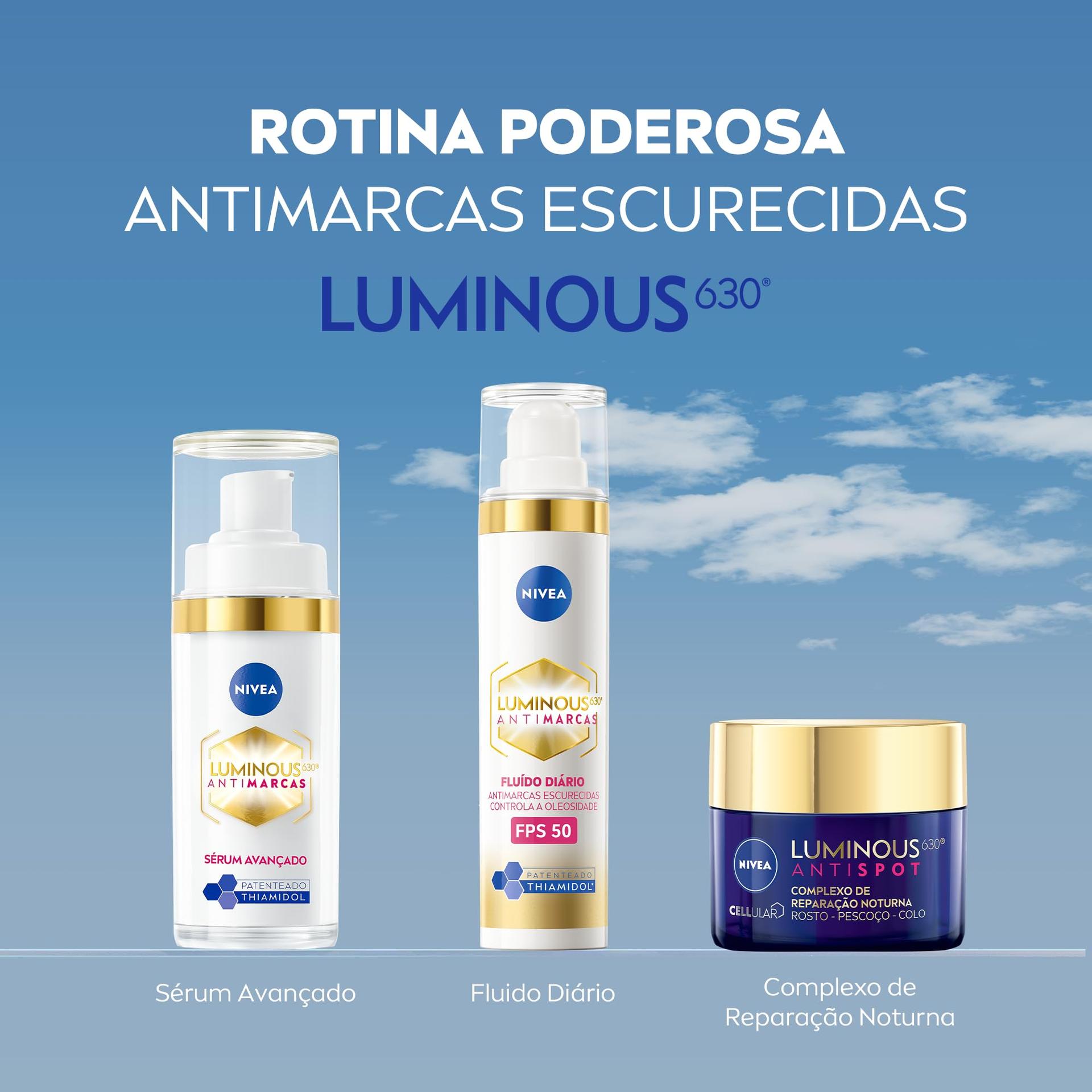 Sérum Facial Nivea Luminous 630, Antimarcas Escurecidas, 30ml