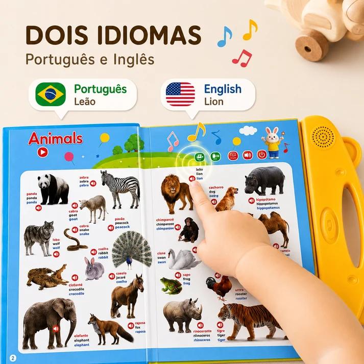 Livro Falante Bilíngue - Português e Inglês