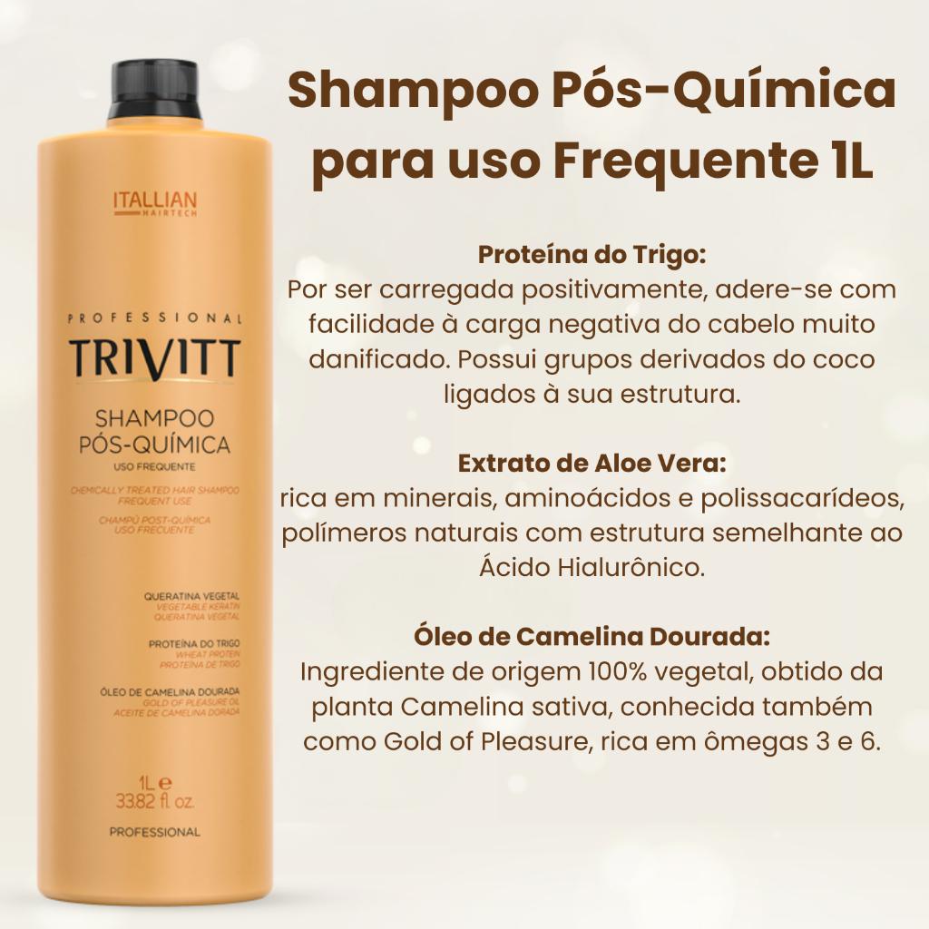 Combo 4 Produtos - Trivitt Itallian Color Mascara 1kg Shampoo Fluido e Reparador