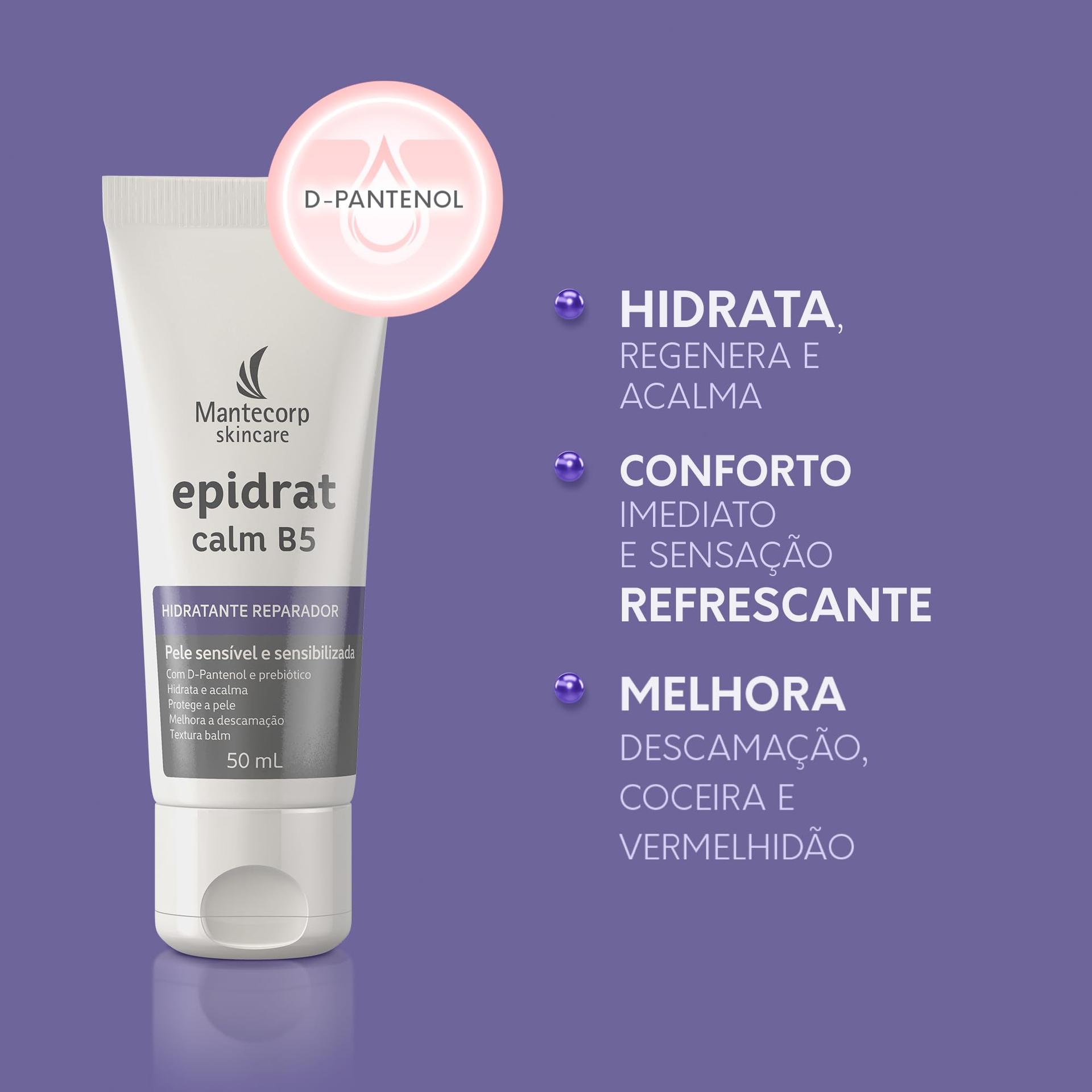 MANTECORP - Hidratante Epidrat Calm B5 - Hidrata e Acalma a Pele, Conforto Imediato, D-Pantenol